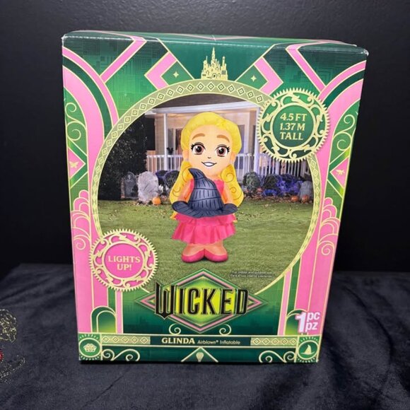 Wicked Other - NEW Gemmy Glinda the Good Witch Wicked Stylized Airblown Yard Inflatable